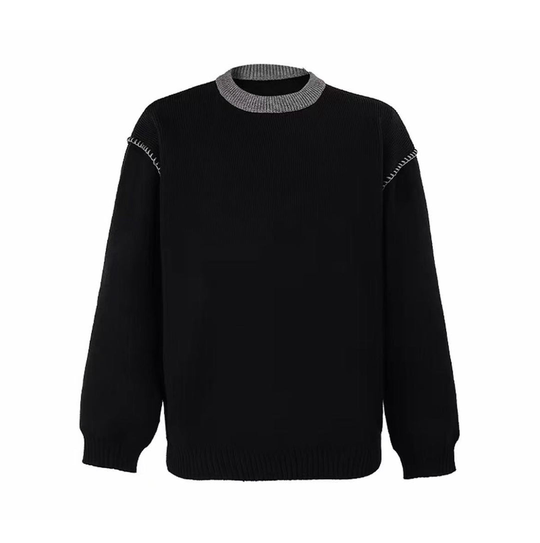 Damen Modischer Grobstrickpullover mit hochgeschlossenen Kragen Echoarchiv