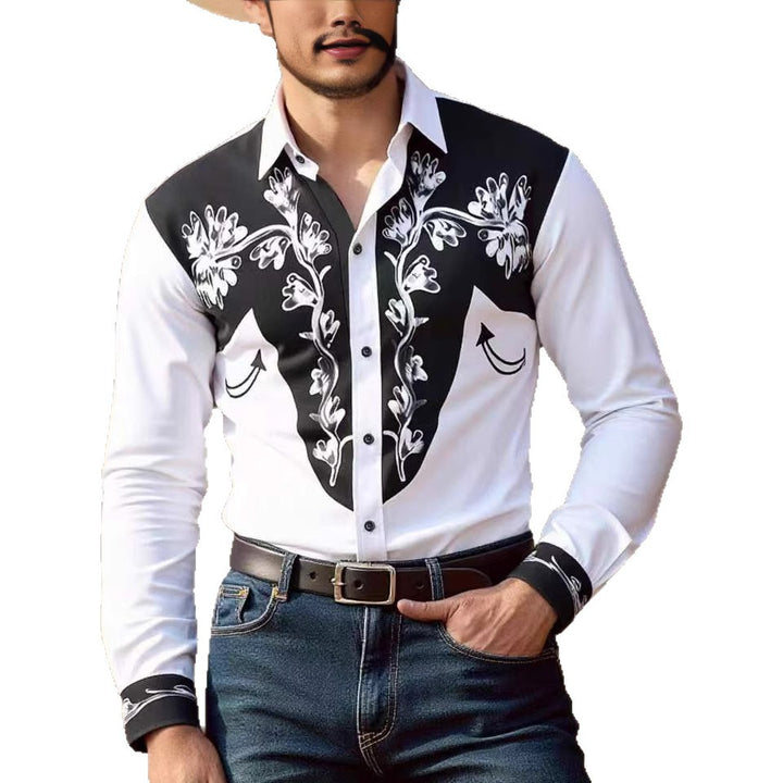 Herren Western Hemd mit kunstvoller Stickerei Echoarchiv