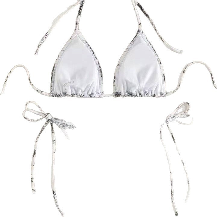 Damen Triangel-Bikini-Set mit zarten Blumenmotiven Echo Archiv