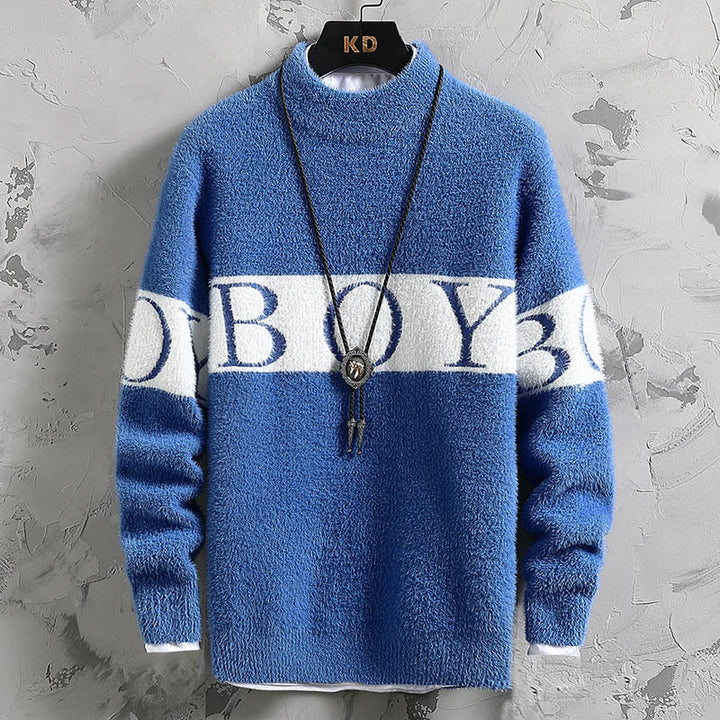 Damen Hochwertiger, kuscheliger Pullover mit Stehkragen Echoarchiv