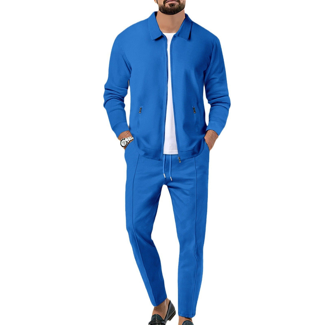 Herren sportliches Komplettset mit eleganter Oberjacke – Marzano