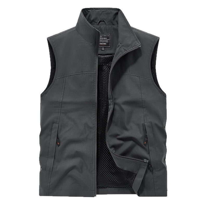 Herren Softshell-Weste mit Mesh-Innenfutter, windabweisend & Reißverschlusstaschen Echo Archiv