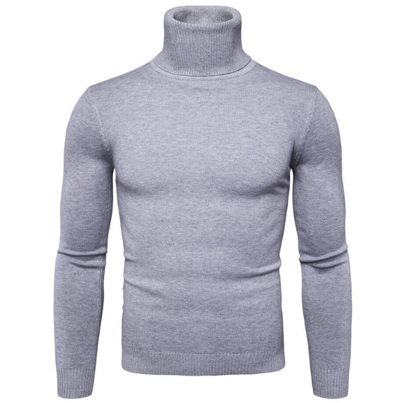 Herren eleganter Rollkragenpullover aus feiner Merinowolle Echoarchiv