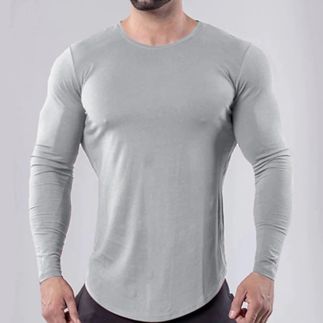 Herren langärmliges Fitnessshirt Echoarchiv