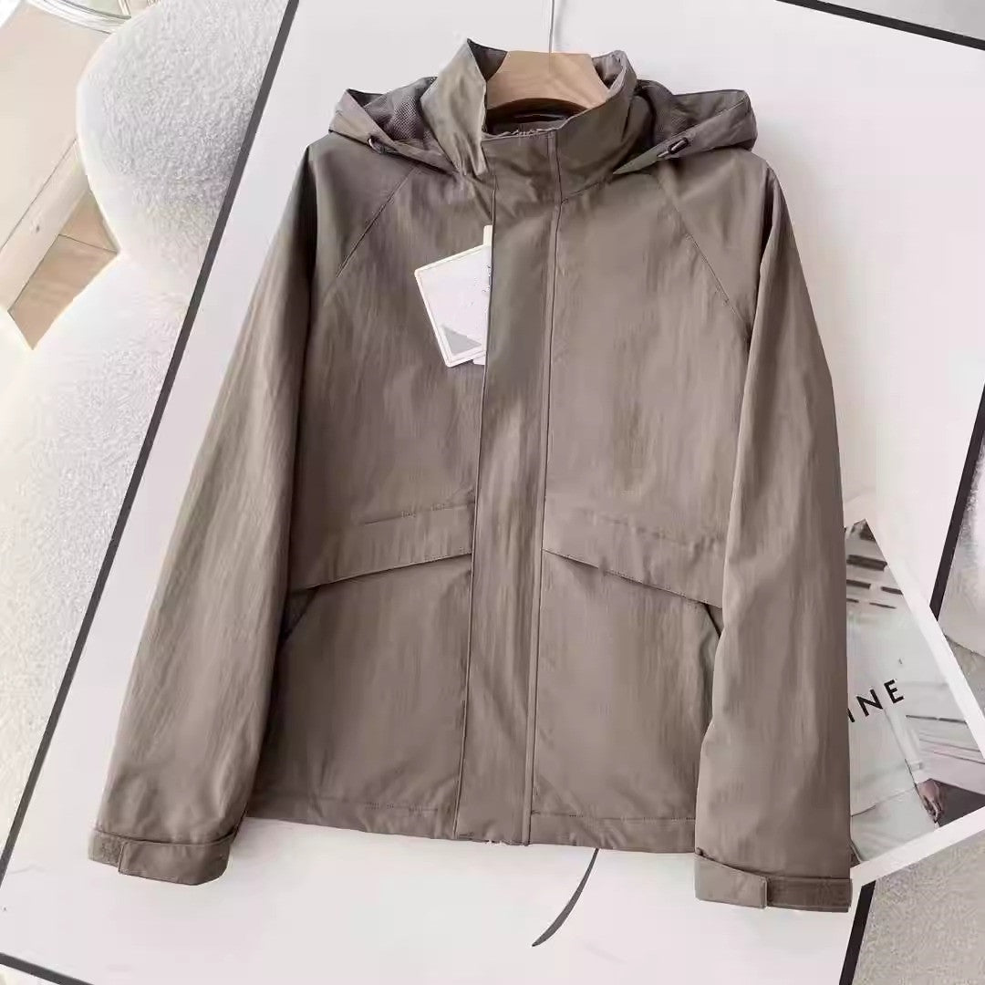 Herren Leichte Übergangsjacke mit verstellbarem Kapuzenkragen Echoarchiv