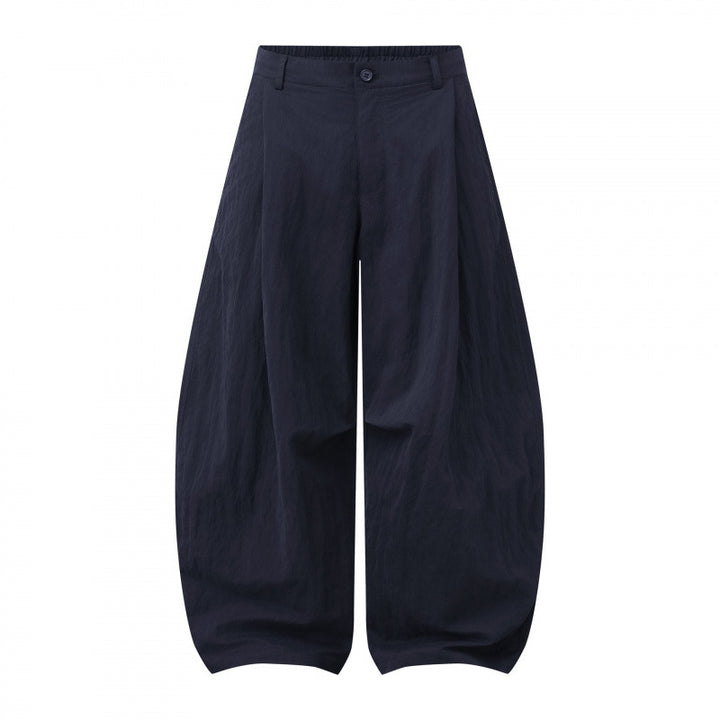 Damen Weite Ballonhose aus Baumwollmischung mit hohem Bund und elastischem Rückengummi Echo Archiv