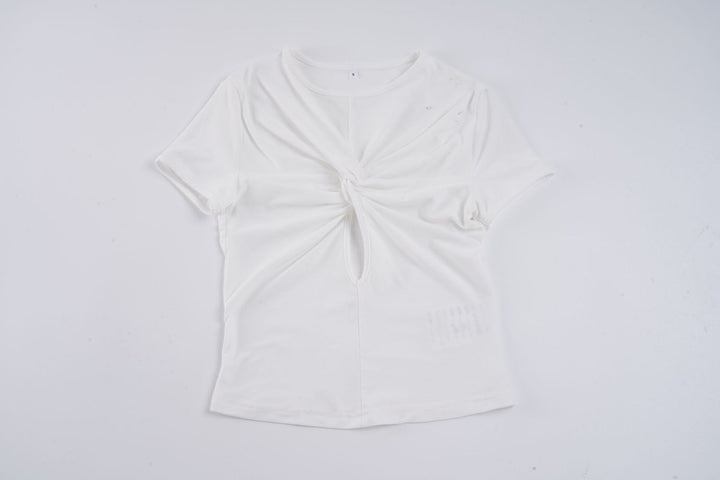 Damen Kurzarmshirt mit raffiniertem Knotendesign Echo Archiv