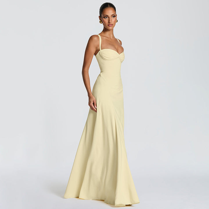 Damen Elegantes Maxikleid mit raffinierten Trägerdetails und schmeichelndem Schnitt Echo Archiv