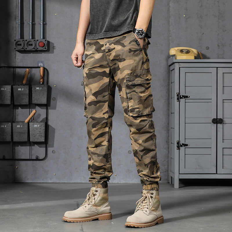 Herren Cargo-Hosen mit mehreren praktischen Taschen und elastischem Bund Echoarchiv