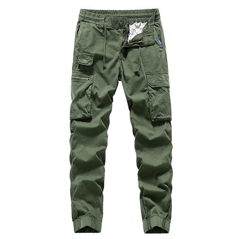 Herren Utility-Cargo-Jogger aus robustem Baumwoll-Twill mit elastischem Komfortbund, Multifach‑Taschen und Reißverschluss-Beintasche Echo Archiv