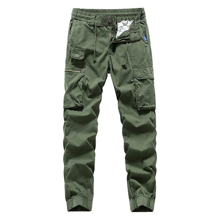 Herren Utility-Cargo-Jogger aus robustem Baumwoll-Twill mit elastischem Komfortbund, Multifach‑Taschen und Reißverschluss-Beintasche Echo Archiv