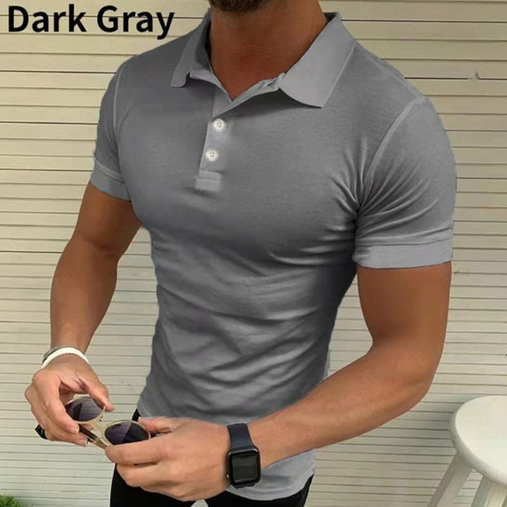 Herren Polohemd mit figurbetonendem Slim Fit und modischem Kragen Echoarchiv