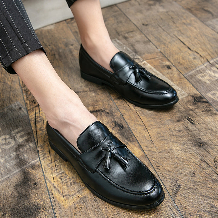 Herren klassische Tassel-Lederloafer mit Mokassinnaht, gepolsterter Komfortinnensohle und rutschfester Gummilaufsohle Echo Archiv