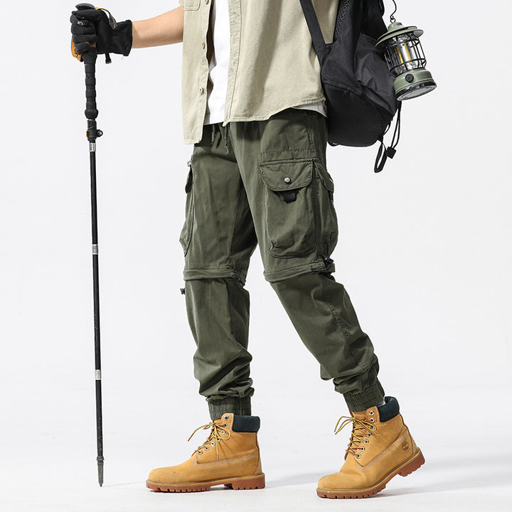 Herren funktionale Cargo-Hose mit verstellbarem Bund und Mehrzwecktaschen Echoarchiv
