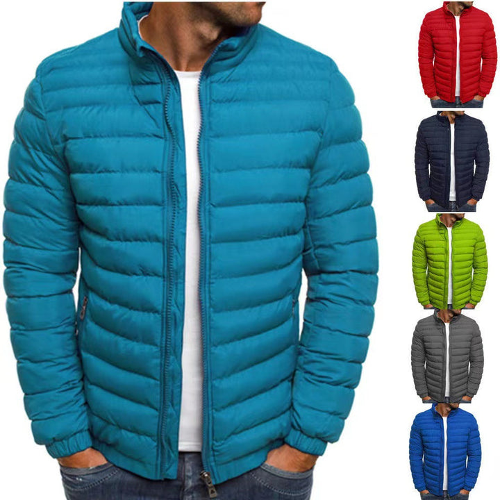 Herren leichte Steppjacke mit hohem Kragen und optimaler Isolierung – Taviero