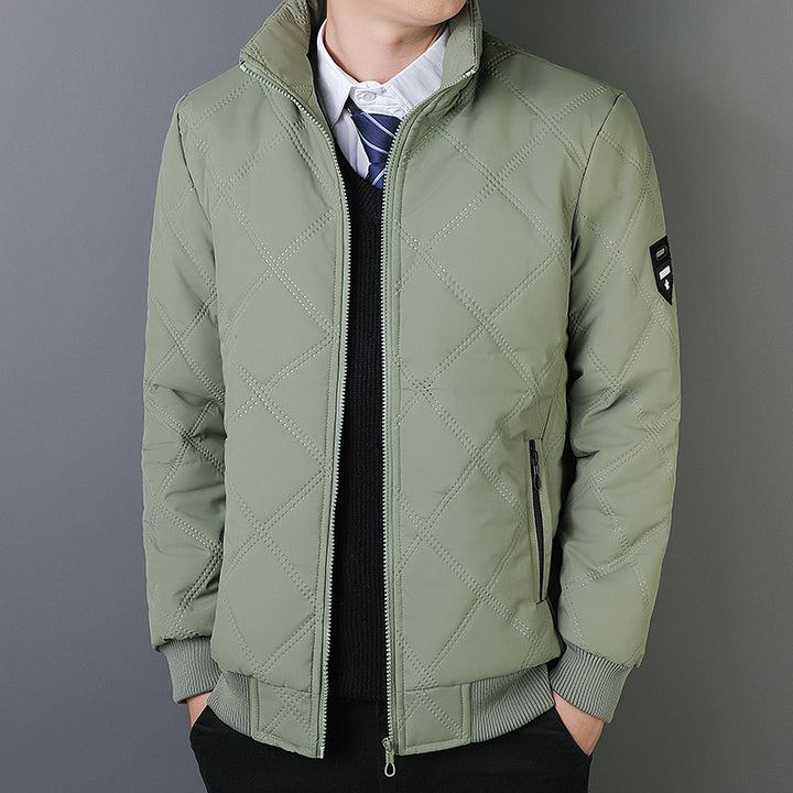 Herren elegante Steppjacke mit modernem Muster Echoarchiv