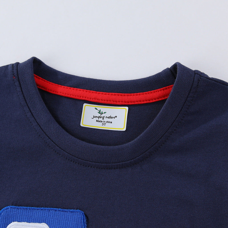 Jungen T-Shirt mit robustem Pionierfahrzeug-Applikation Echo Archiv