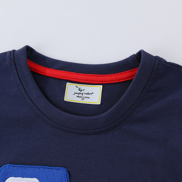 Jungen T-Shirt mit robustem Pionierfahrzeug-Applikation Echo Archiv