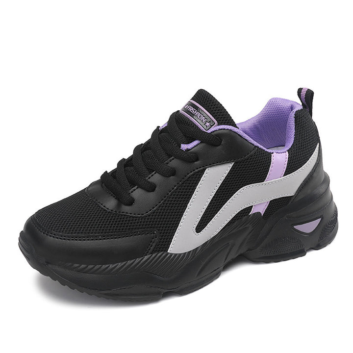 Damen nan gedämpfte Freizeit-Sneaker im Plateaustil mit gepolstertem Komfortkragen, atmungsaktivem Mesh und rutschfestem Profil Echo Archiv