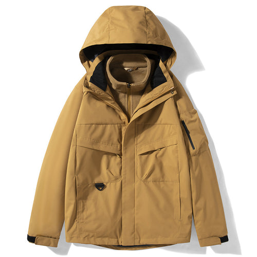 Herren Kapuzen-Fieldjacke mit integrierter Therm-Innenjacke und Mehrzwecktaschen – Taviero