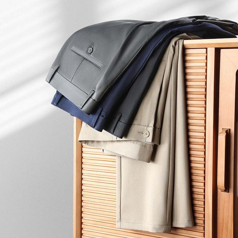 Herren elegante Business-Hose mit perfektem Sitz und komfortablem Gummizug Echoarchiv