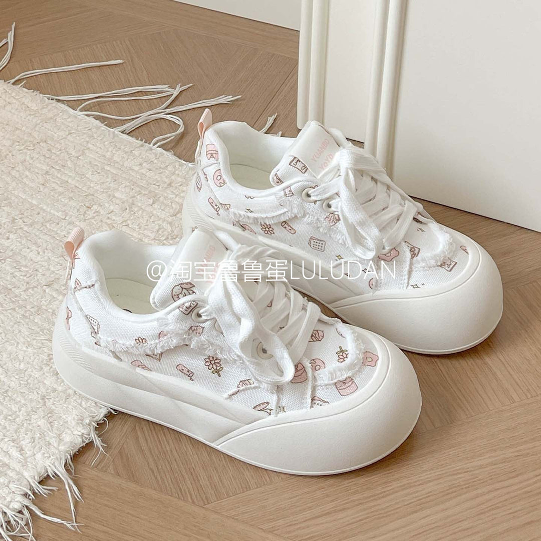 Damen Modische Freizeitsneaker mit floralem Design und komfortabler Sohle Echo Archiv