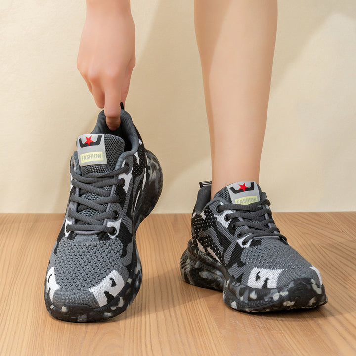 Unisex nan Camouflage-Strick-Sneaker mit geformter Dämpfungs-Zwischensohle und profiliertem Laufsohlen-Design Echo Archiv