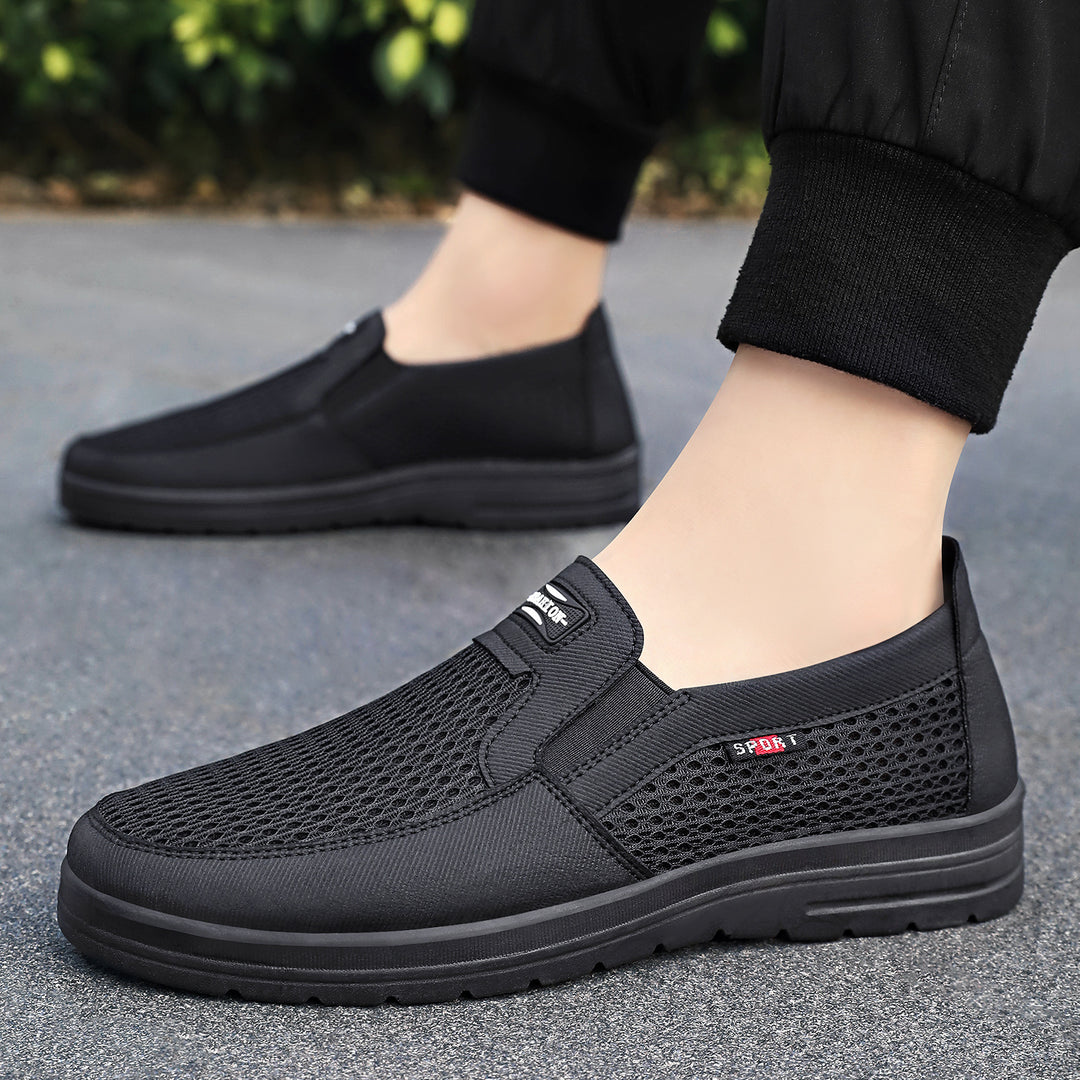 Herren nan atmungsaktiver Slip-On Freizeitschuh mit gestricktem Obermaterial, elastischem Einstieg und stoßdämpfender EVA-Sohle Echo Archiv