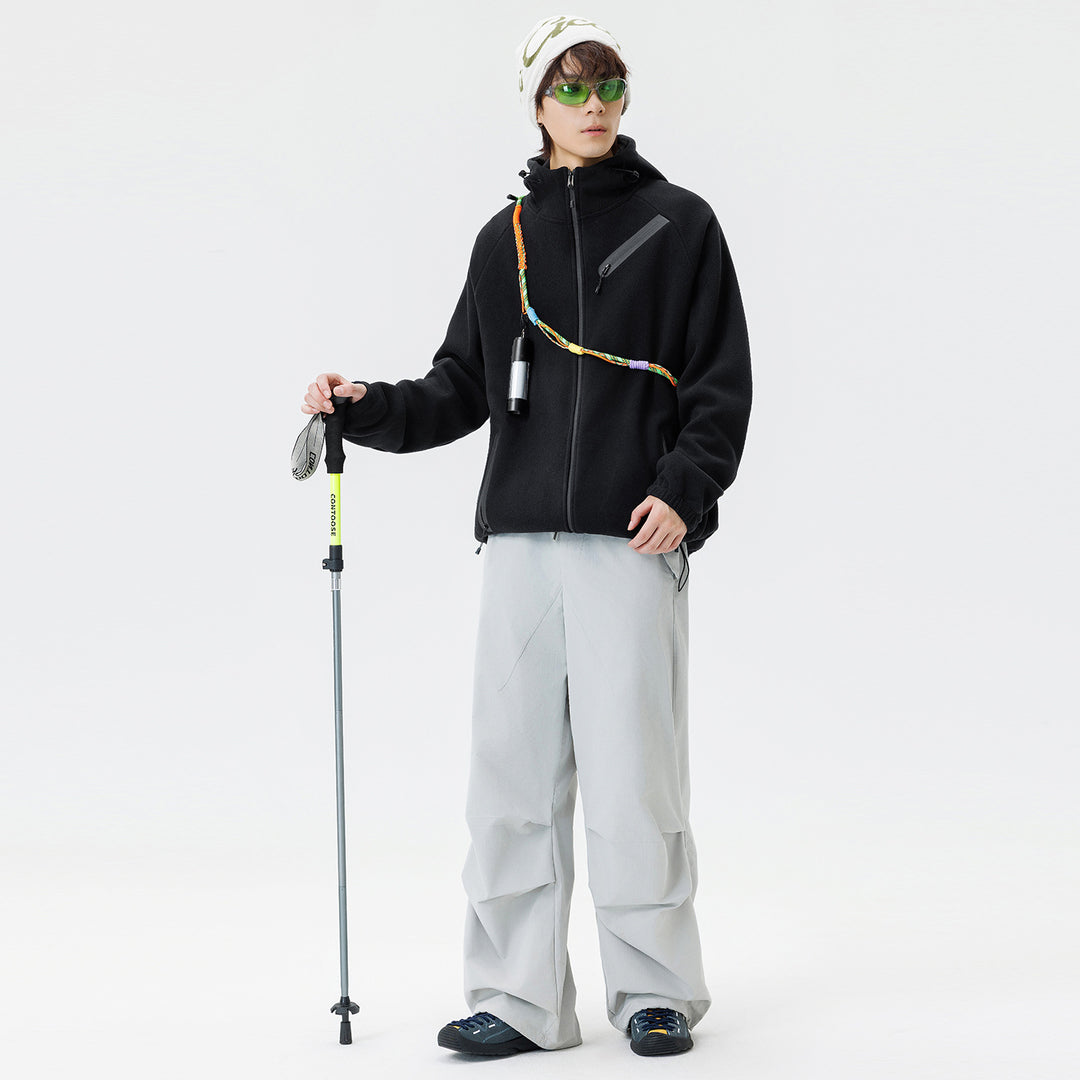 Herren technische Softshell-Fleecejacke mit Kapuze und wasserabweisenden Reißverschlüssen Echo Archiv