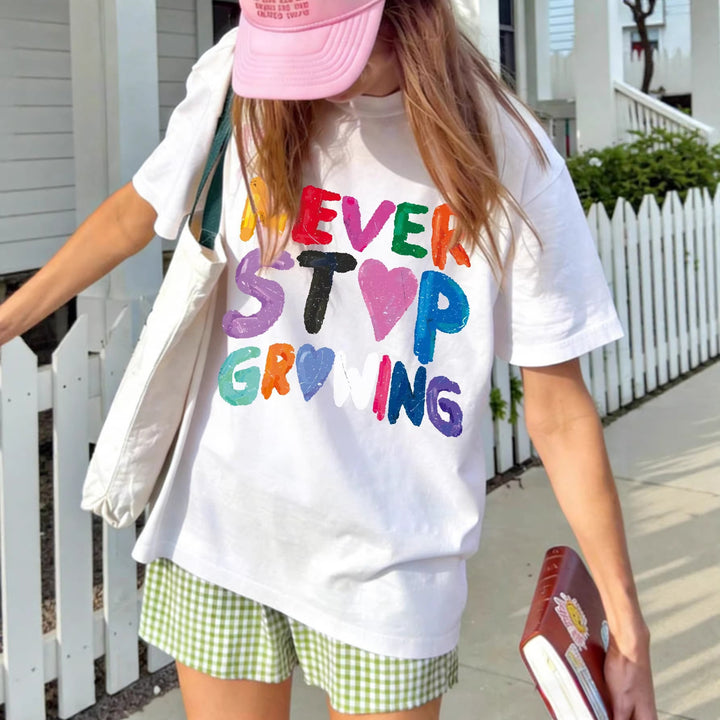 Damen T-Shirt mit kreativem motivierendem Schriftzug Echo Archiv
