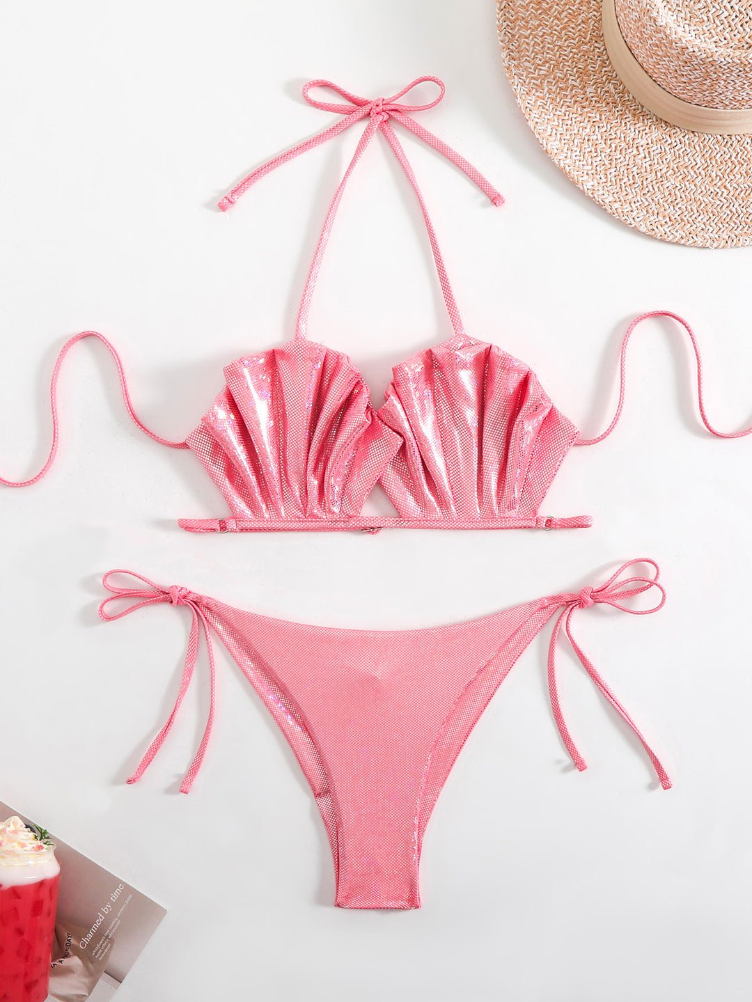 Damen Glamouröser Bikini mit Rüschendesign Echo Archiv