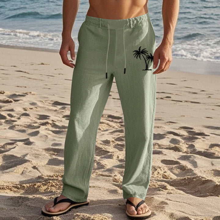 Herren lässige Strandhose mit elastischem Bund und praktischen Taschen Echoarchiv