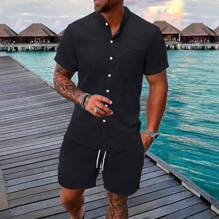 Herren Freizeithemd und Shorts Set Echoarchiv