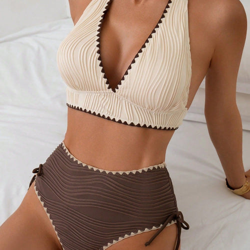 Damen Bikini-Top und hochgeschnittene Unterteile Echo Archiv