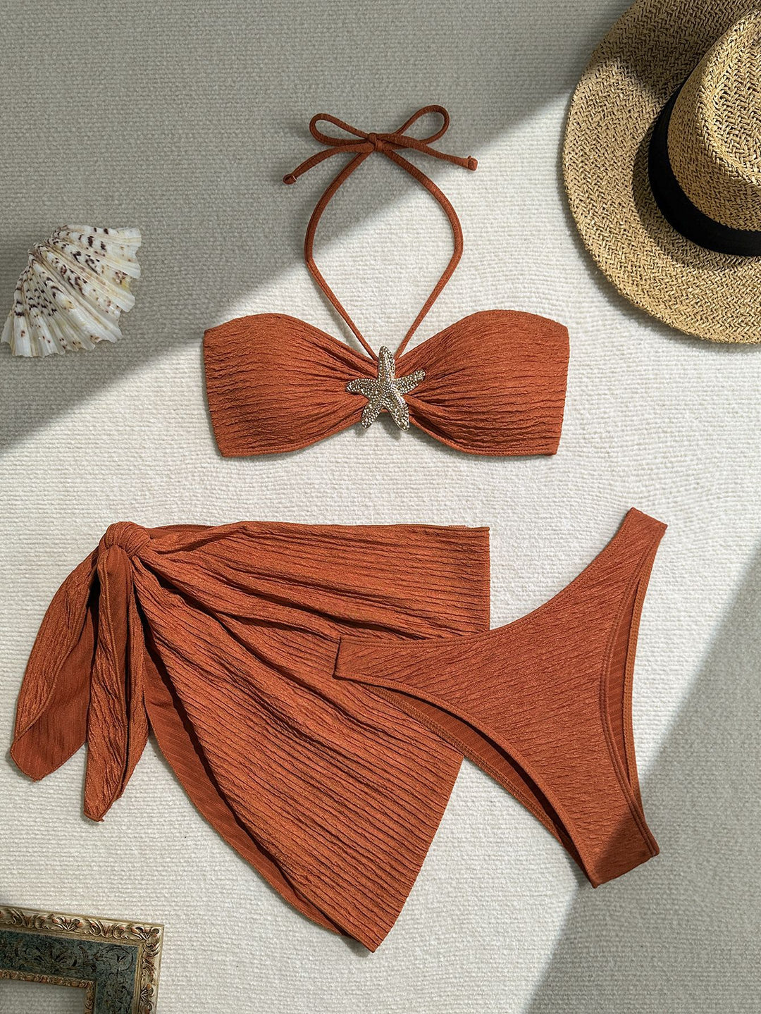 Damen Bandeau-Bikini mit schickem Wickeltuch Echo Archiv
