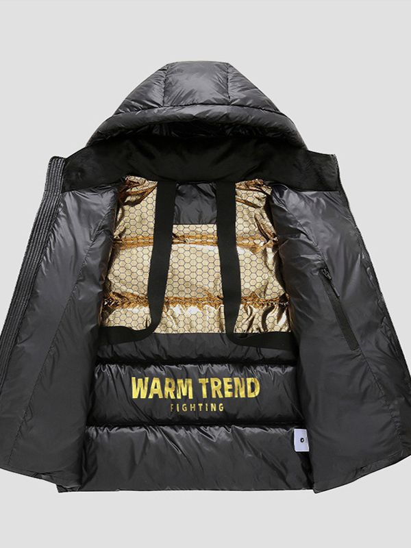 Herren Wattierte Thermo Kapuzen‑Steppjacke mit reflektierender Isolierinnenlage Echo Archiv
