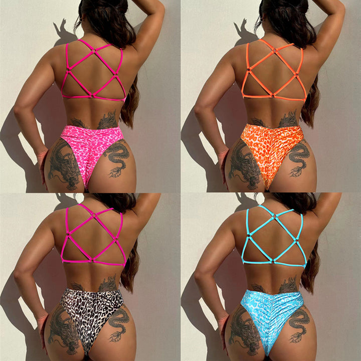 Damen Hochgeschnittener Bikini mit aufregendem Cross-back Design Echo Archiv
