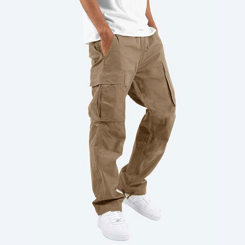 Herren Cargo-Hose mit praktischen Seitentaschen und elastischem Bund Echoarchiv