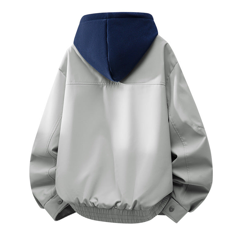 Herren Lässige Hybrid-Jacke mit integriertem Kapuzenlayer und elastischem Saum Echoarchiv