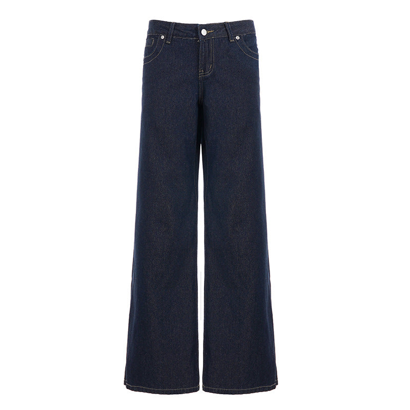 Damen Weite High‑Waist Five‑Pocket Denim-Jeans mit ausgestelltem Bein Echo Archiv