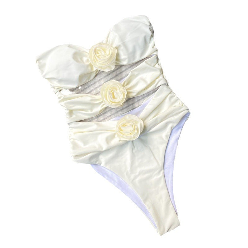 Damen Cut-Out Bikini mit dekorativen Blütenakzenten Echo Archiv