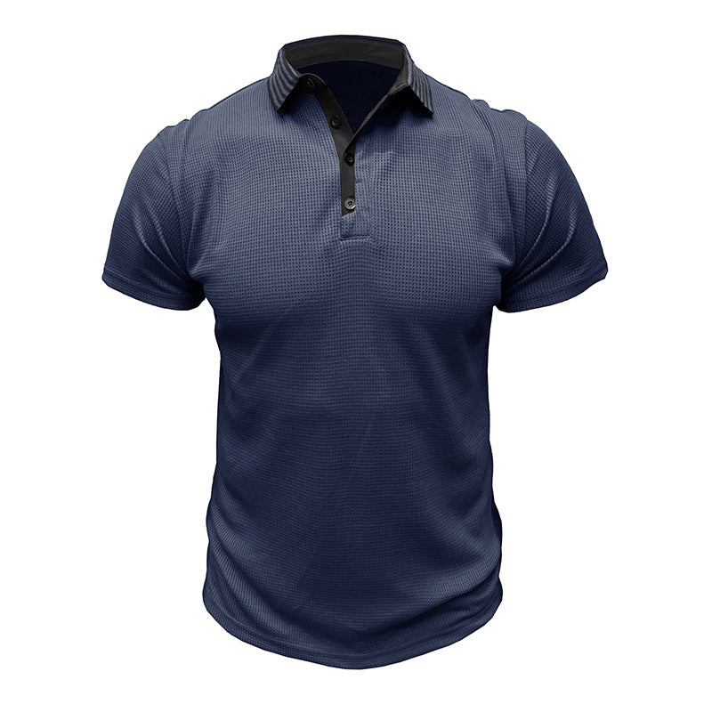 Herren Polohemd mit strukturiertem Design und modernem Kragen Echoarchiv