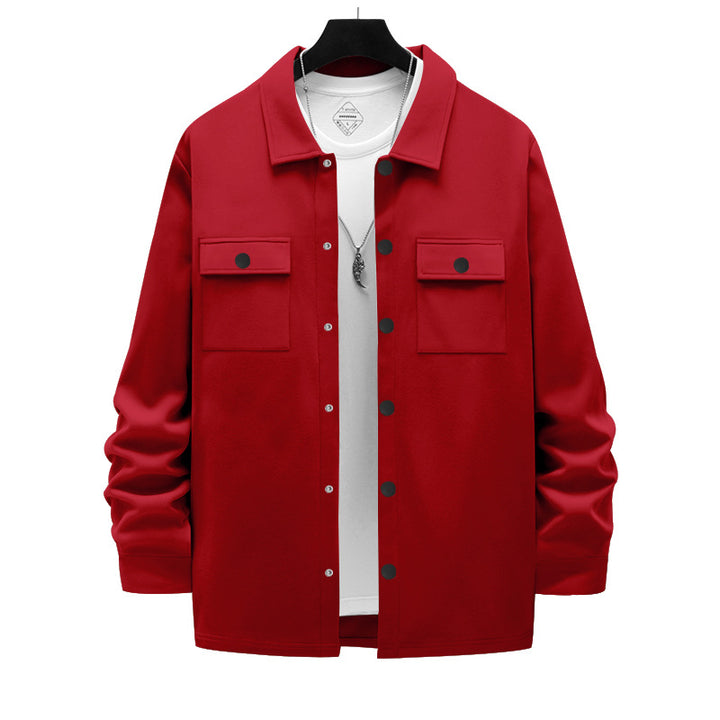 Herren modische Hemdjacke mit praktischen Taschen und innovativem Komfort Echoarchiv