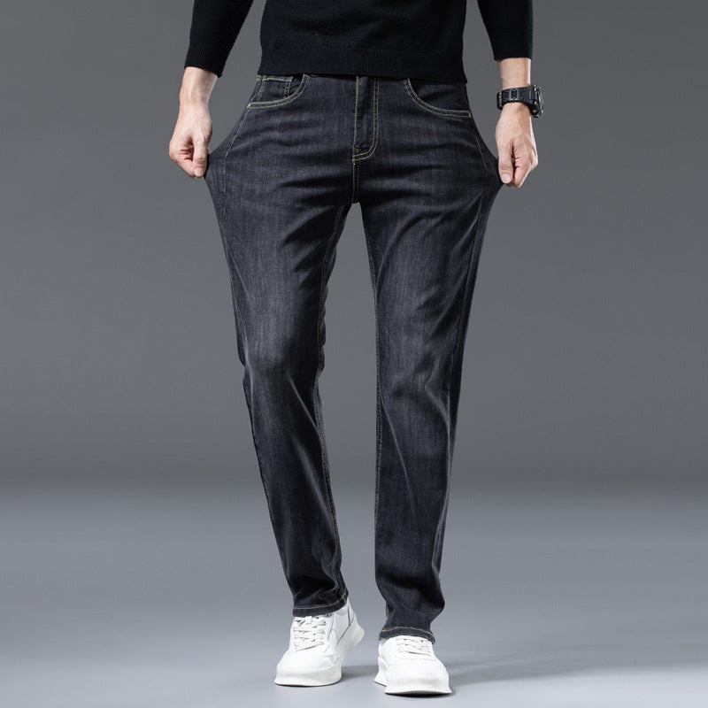 Herren lässige Denim-Jeans mit bequemem Schnitt und tiefen Taschen Echoarchiv