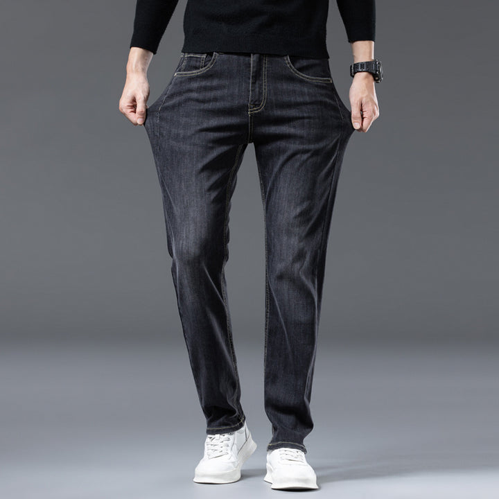 Herren lässige Denim-Jeans mit bequemem Schnitt und tiefen Taschen Echoarchiv