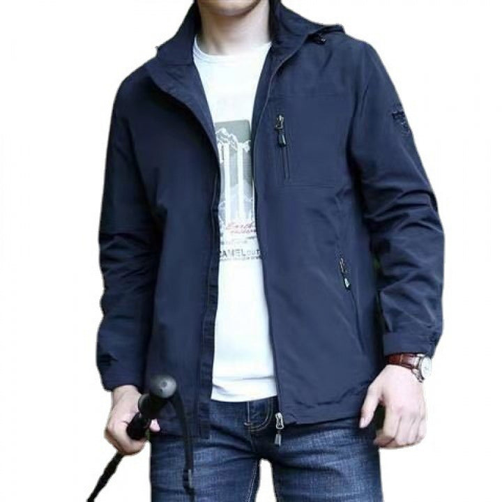 Herren Leichte Freizeitjacke mit hohem Kragen Echo Archiv