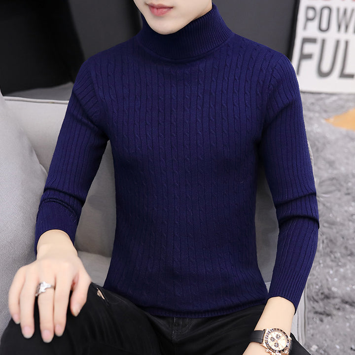 Herren Rollkragenpullover im stilvollen Rippstrickdesign Echoarchiv