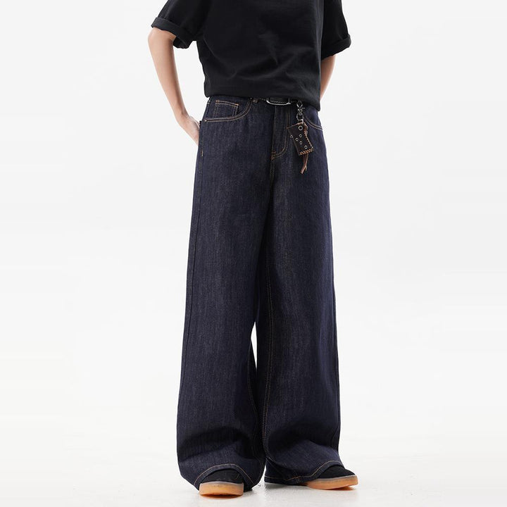 Damen Weit geschnittene Denim-Hose Echoarchiv