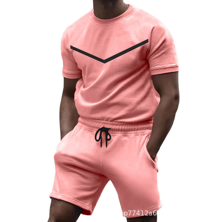 Herren Sportliches Kurzarmset mit elastischem Bund und seitlichen Taschen Echoarchiv