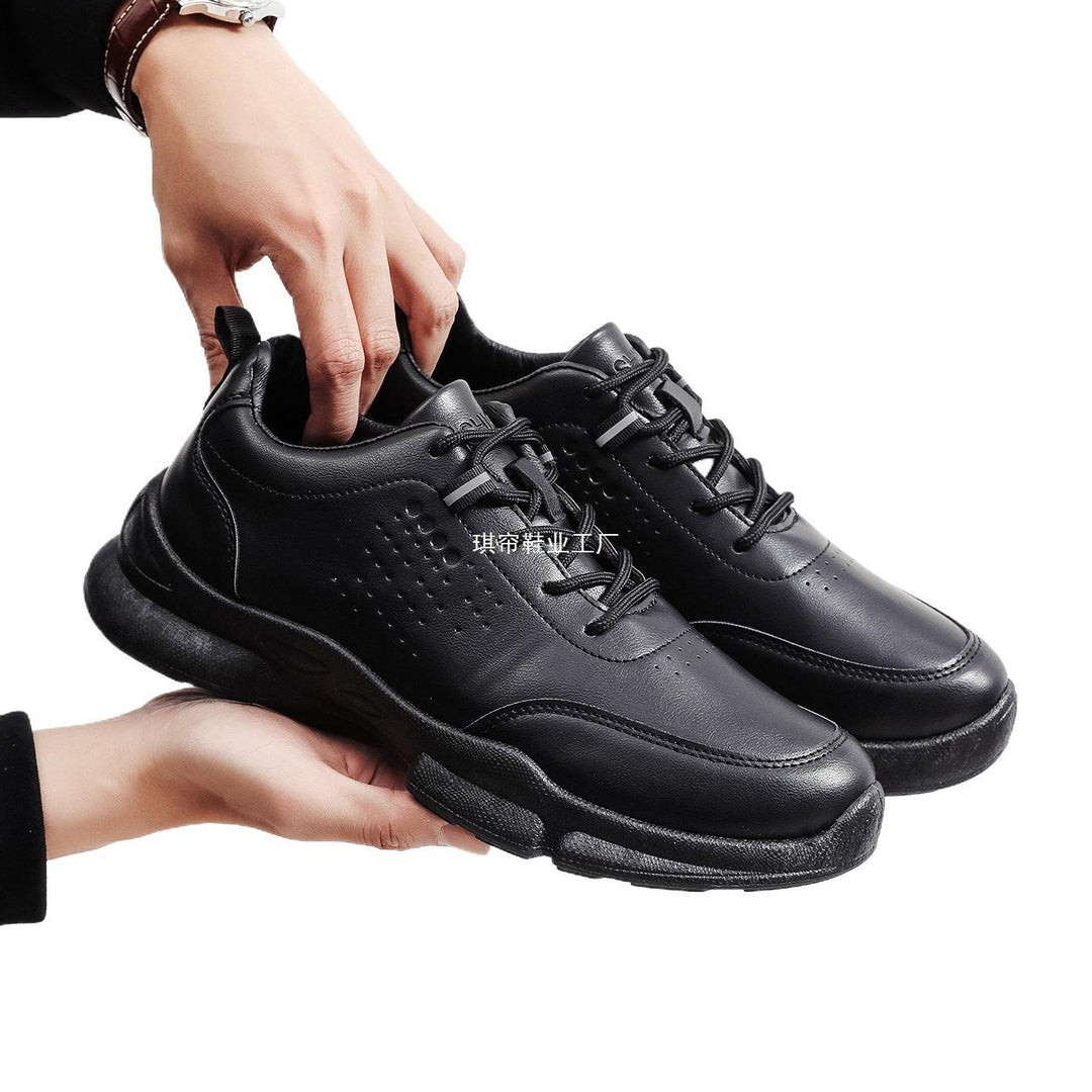 Herren Sportliche Leder Sneakers Echoarchiv